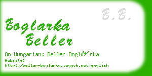 boglarka beller business card